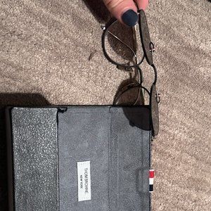 Thom Browne Titanium Round clip on sunglasses (with -2.0 Rx-can replace on own)